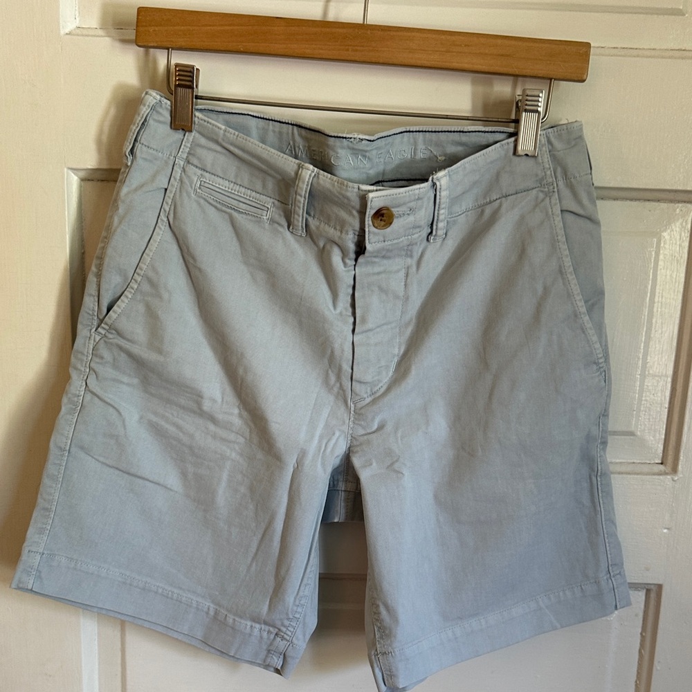 American Eagle Outfitters 7" Light Blue Men's Chino Shorts
